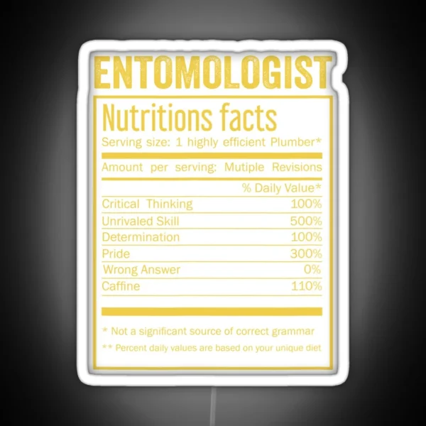 Mens Womens Entomologist Birthday Gifts Led RGB Neon Sign