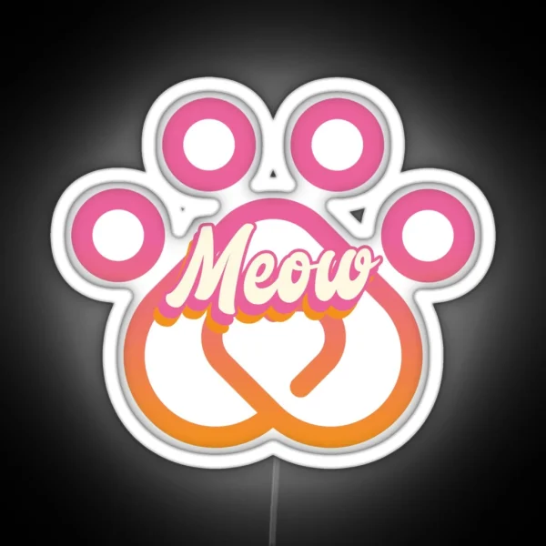 Meow RGB Neon Sign