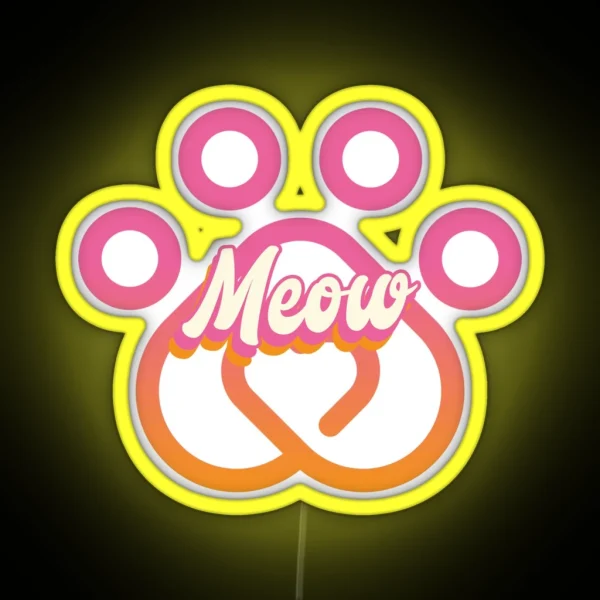 Meow RGB Neon Sign