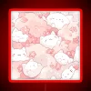 cute meow rgb neon sign in vibrant red
