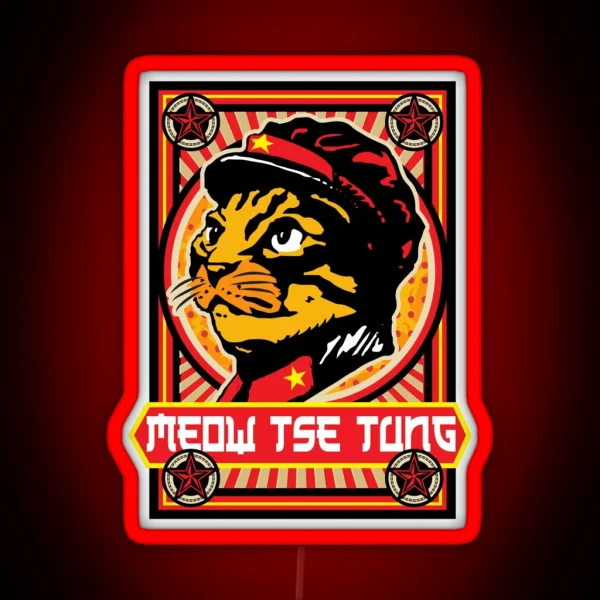 Meow Tse Tung RGB Neon Sign