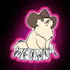 cute cat meme neon sign rgb pink