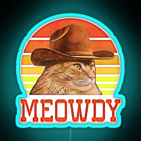 Meowdy RGB Neon Sign
