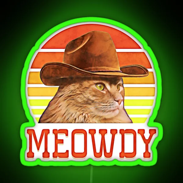 Meowdy RGB Neon Sign