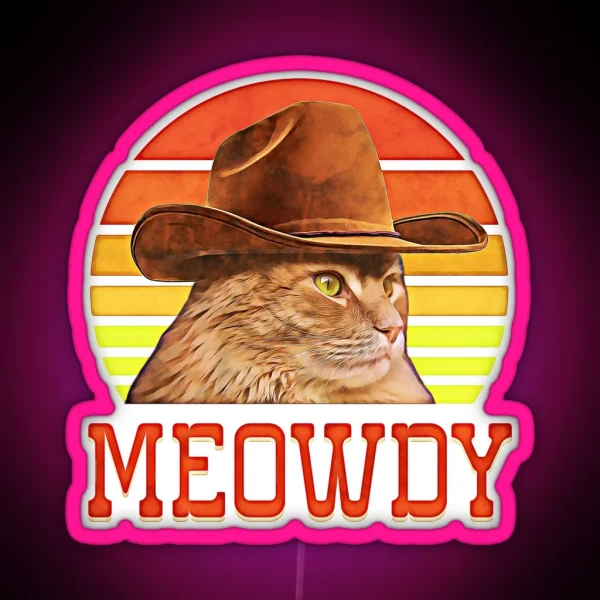 Meowdy RGB Neon Sign