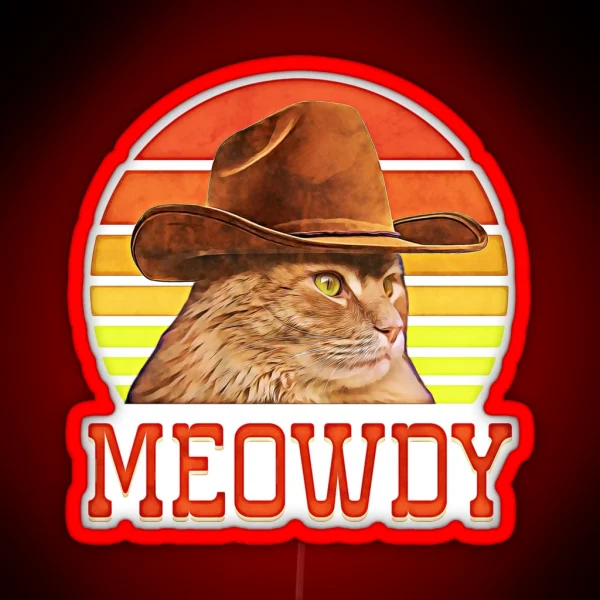 Meowdy RGB Neon Sign
