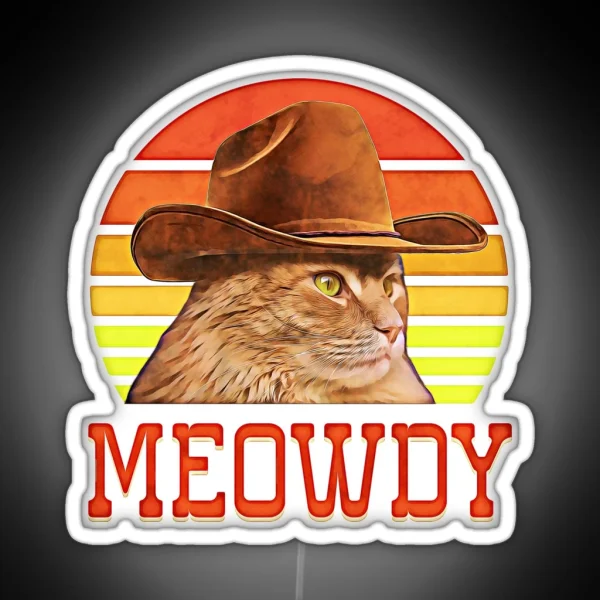 Meowdy RGB Neon Sign