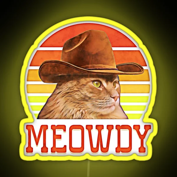 Meowdy RGB Neon Sign