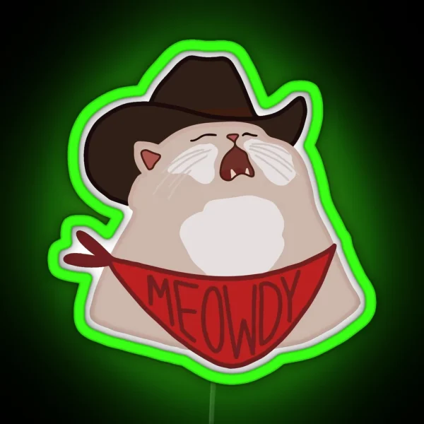 Meowdy RGB Neon Sign