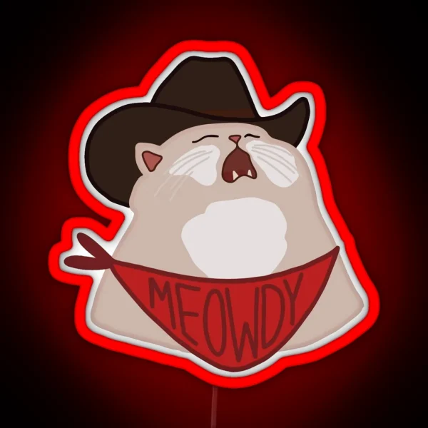 Meowdy RGB Neon Sign