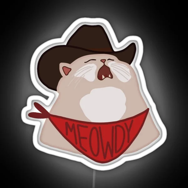 Meowdy RGB Neon Sign