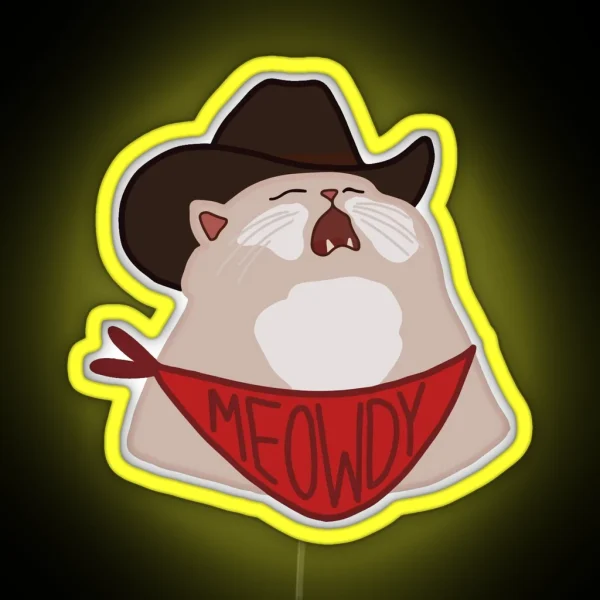 Meowdy RGB Neon Sign