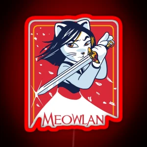 Meowlan RGB Neon Sign