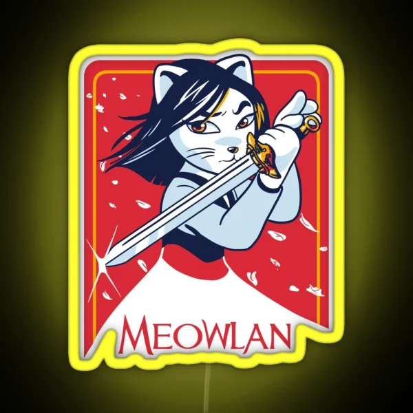 Meowlan RGB Neon Sign