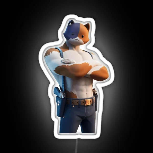 Meowscles Good Father Skin RGB Neon Sign