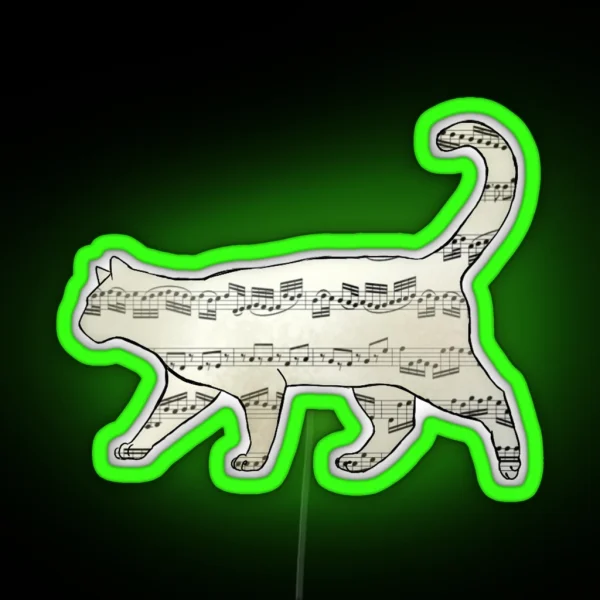 Meowsic Cat RGB Neon Sign