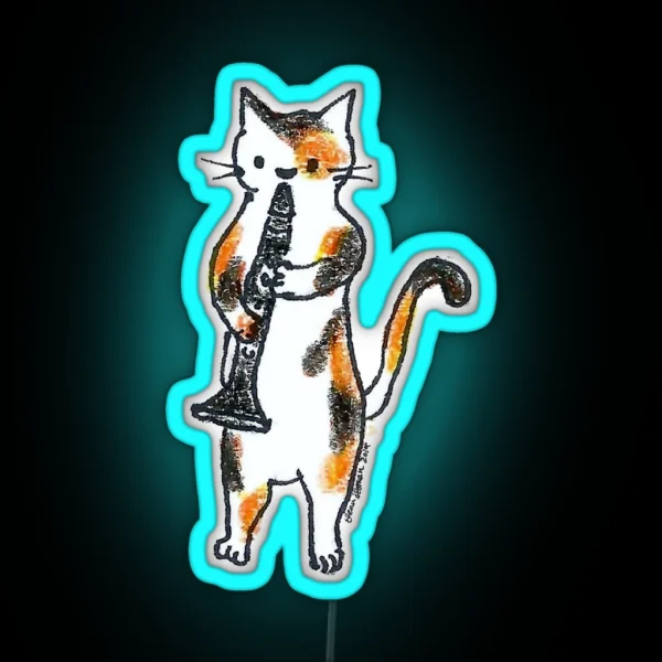 Meowtet Clar RGB Neon Sign