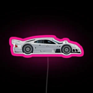 Mercedes Benz CLK GTR RGB Neon Sign