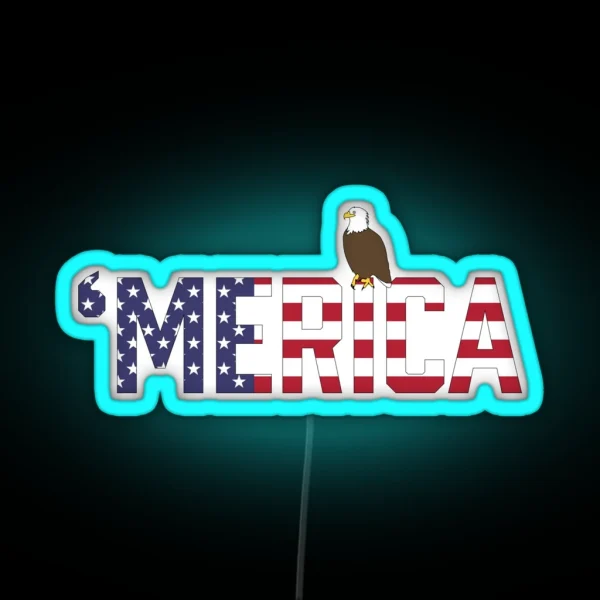 Merica RGB Neon Sign