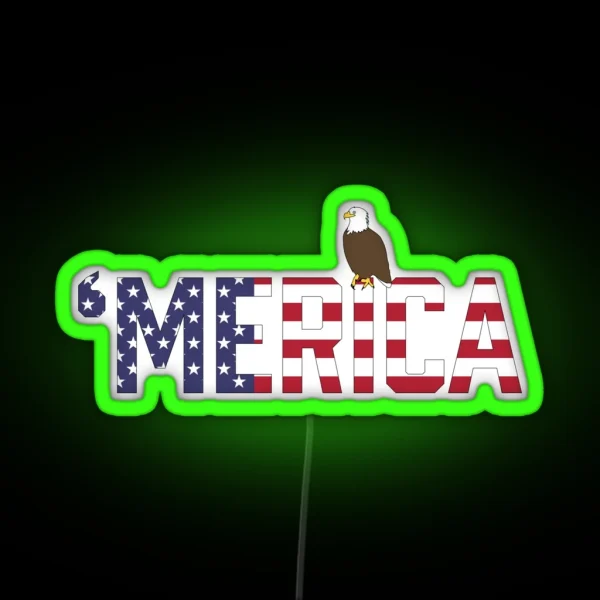 Merica RGB Neon Sign