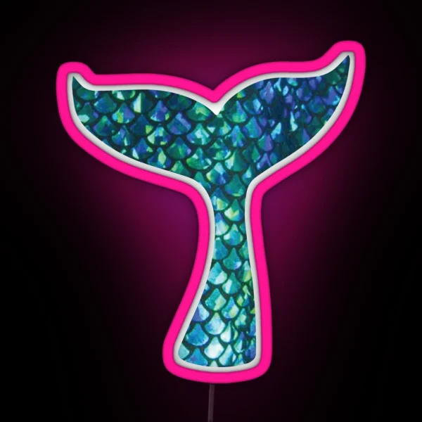 Mermaid Tail RGB Neon Sign