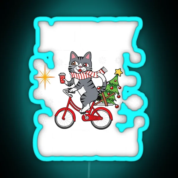 Merry Catmas A Cats Lovers Cat Owners RGB Neon Sign