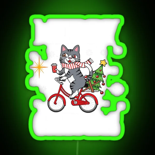 Merry Catmas A Cats Lovers Cat Owners RGB Neon Sign