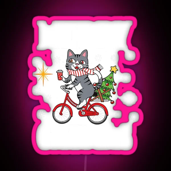 Merry Catmas A Cats Lovers Cat Owners RGB Neon Sign