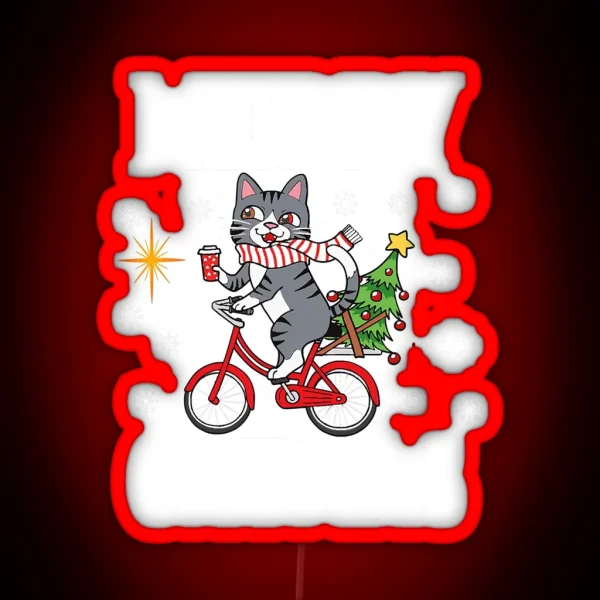 Merry Catmas A Cats Lovers Cat Owners RGB Neon Sign