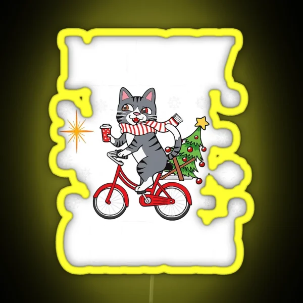 Merry Catmas A Cats Lovers Cat Owners RGB Neon Sign