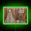merry christmas snowflake rustic xmas neon sign