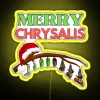 Merry Christmas Chrysalis Butterfly Neon Sign with RGB Lights - Yellow