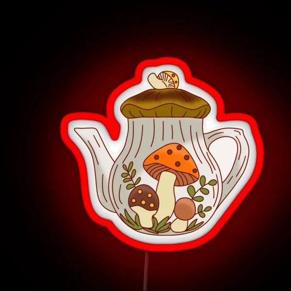 Merry Mushroom Teapot II RGB Neon Sign