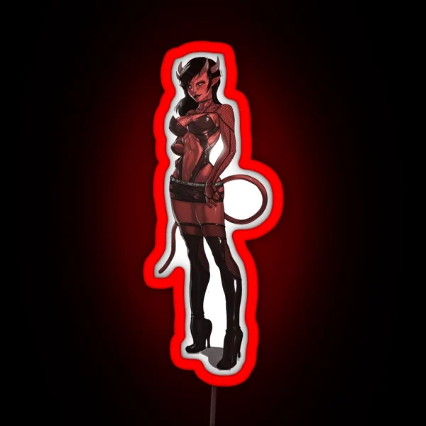 Meru The Succubus Kawaii Erotic Sexy Hentai RGB Neon Sign