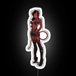 Meru The Succubus Kawaii Erotic Sexy Hentai Itchii RGB Neon Sign