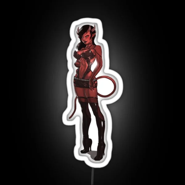 Meru The Succubus Kawaii Erotic Sexy Hentai RGB Neon Sign