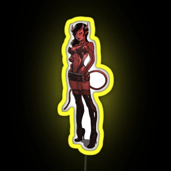 Meru The Succubus Kawaii Erotic Sexy Hentai RGB Neon Sign