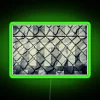 green mesh rgb neon sign