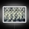 mesh rgb neon sign in white