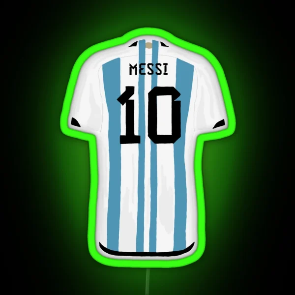 Messi Jersey RGB Neon Sign