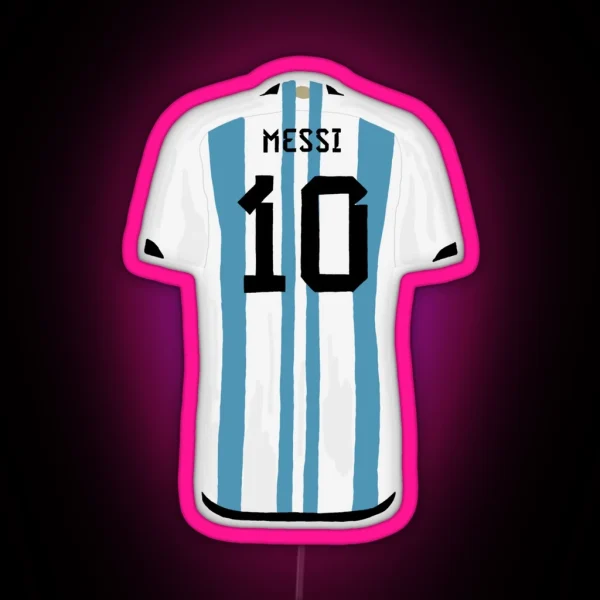 Messi Jersey RGB Neon Sign