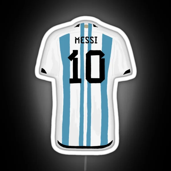 Messi Jersey RGB Neon Sign