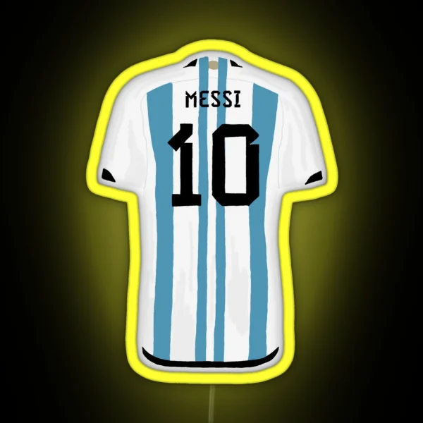 Messi Jersey RGB Neon Sign