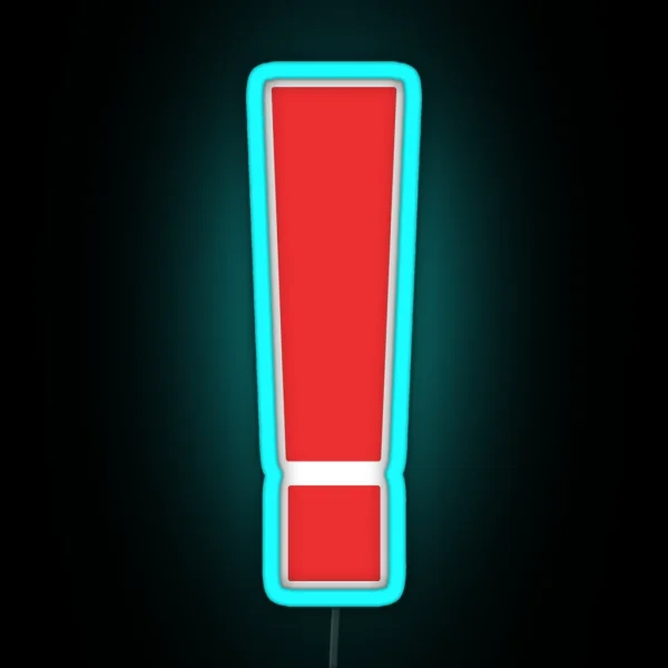 Metal Gear Solid Exclamation Point RGB Neon Sign