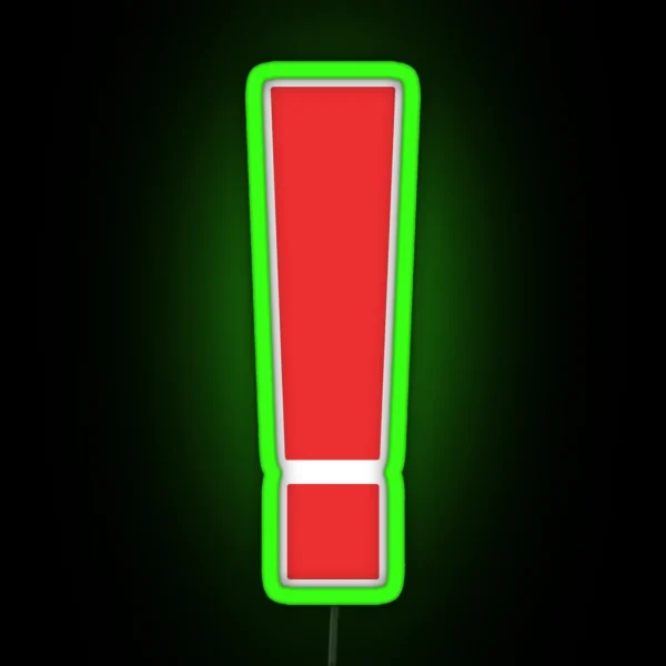 Metal Gear Solid Exclamation Point RGB Neon Sign