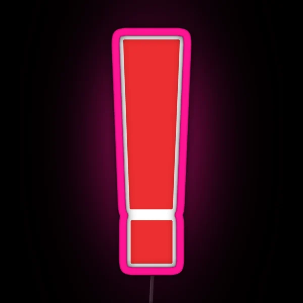 Metal Gear Solid Exclamation Point RGB Neon Sign