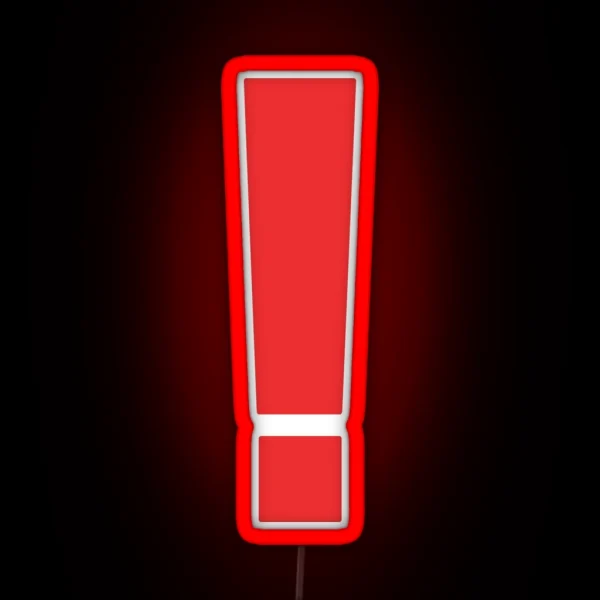 Metal Gear Solid Exclamation Point RGB Neon Sign