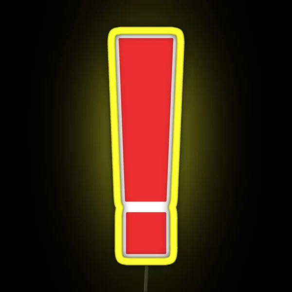 Metal Gear Solid Exclamation Point RGB Neon Sign