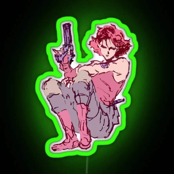 Metal Gear Solid Meryl Rare RGB Neon Sign