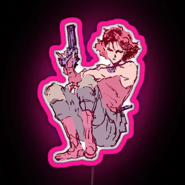 Metal Gear Solid Meryl Rare RGB Neon Sign